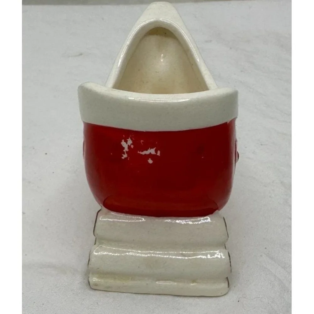 Holt Howard 1960 Ceramic Sleigh Christmas Decor Dish Container Retro Mid Century